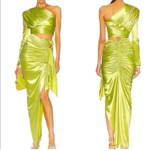 Raisa Vanessa one shoulder midi dress